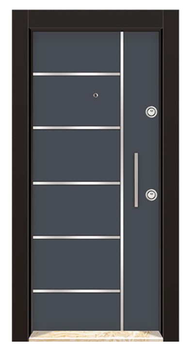 Chromed  Laminox Steel Door KRL1908