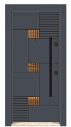 Double color Laminox Steel Door DRL 1716